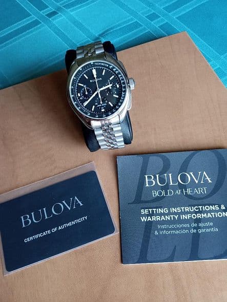 FS: NIB BULOVA Lunar Pilot Chronograph in Steel on Bracelet