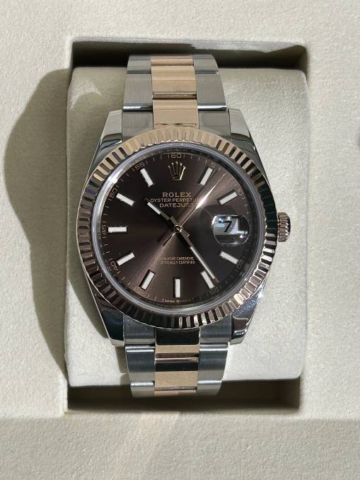 FS: LNIB Rolex SS & 18Kt Datejust 41 Model Reference 126331 Chocolate Dial