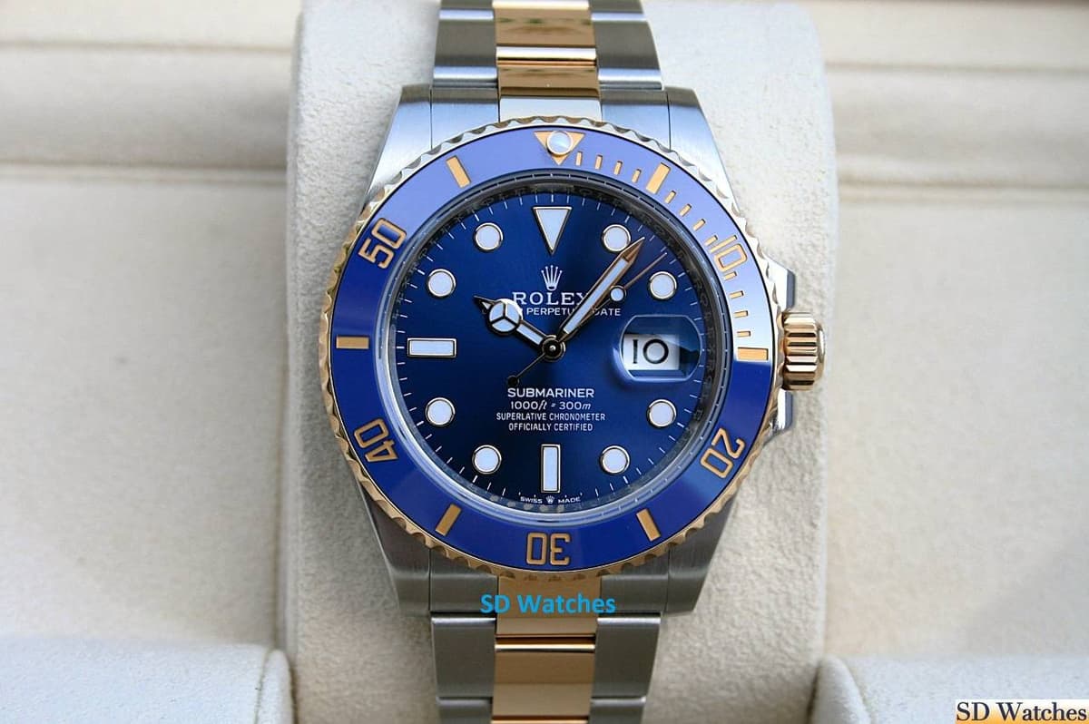 FS: ROLEX 126613 SUBMARINER WATCH 18K/SS 41MM BLUE
