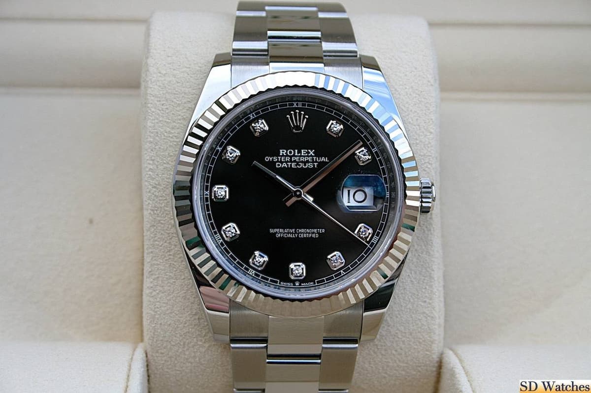 FS: ROLEX 126334 DATEJUST 41MM WATCH BLACK DIAMOND DIAL NIB