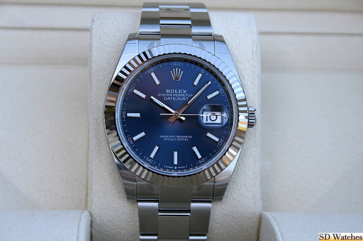 FS: ROLEX 126334 DATEJUST 41MM OYSTER BLUE MARKER NIB