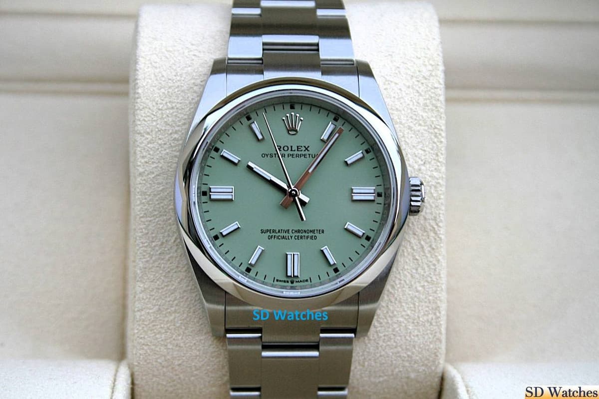 FS: ROLEX 126000 OYSTER PERPETUAL 36MM PISTACHIO DIAL