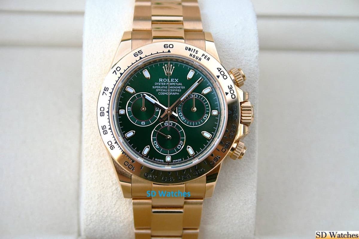 FS: ROLEX 116508 DAYTONA WATCH 18K GOLD JOHN MAYER GREEN DIAL