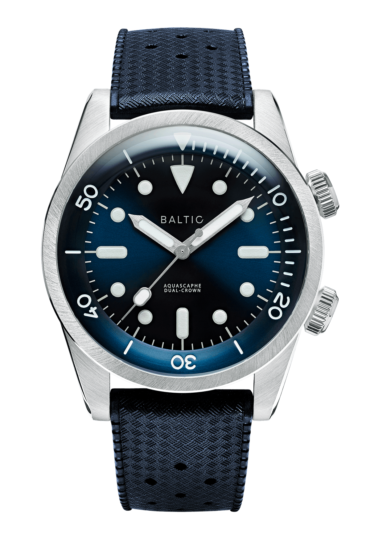 Baltic Baltic Aquascaphe Dual-Crown Blue
