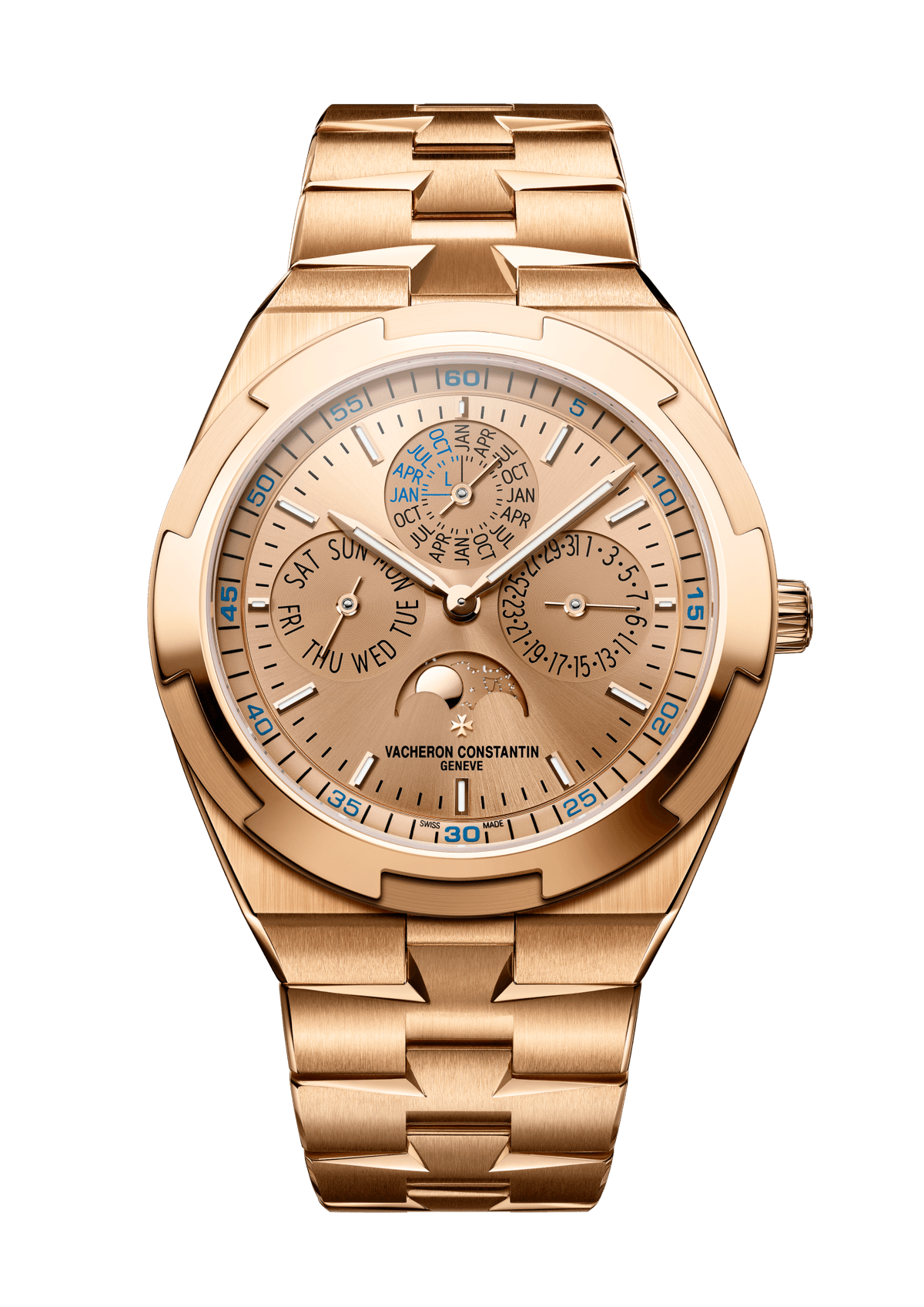 Vacheron Constantin Overseas perpetual calendar ultra-thin - 41.5 mm - Pink Gold Watch