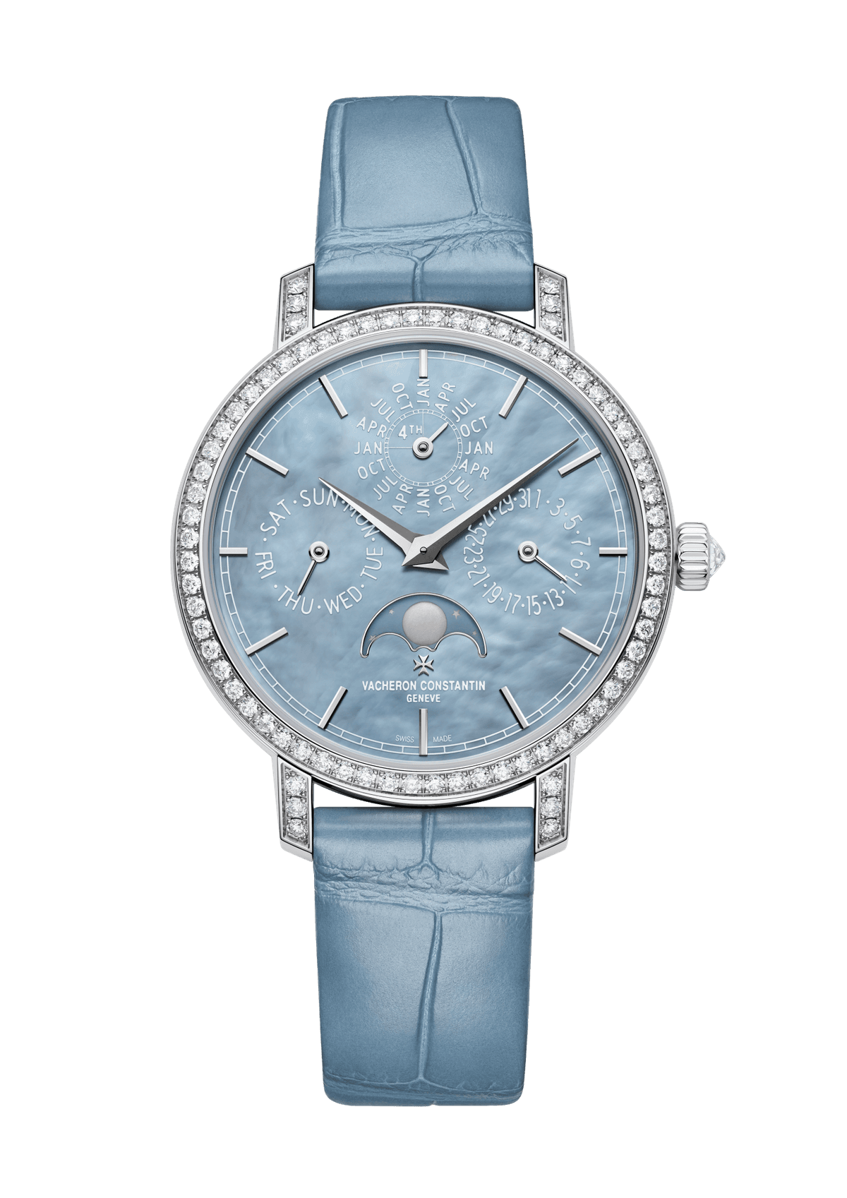 Vacheron Constantin Traditionnelle perpetual calendar ultra-thin - 36.5 mm - White Gold Watch