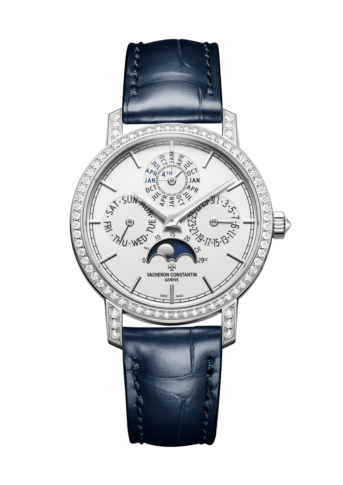 Vacheron Constantin Traditionnelle perpetual calendar ultra-thin - 36.5 mm - White Gold Watch