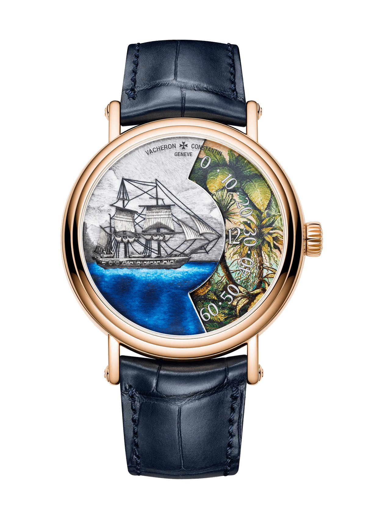 Vacheron Constantin Métiers d'Art Tribute to Explorer Naturalists - Detroit de Magellan - 41 mm - Pink Gold Watch