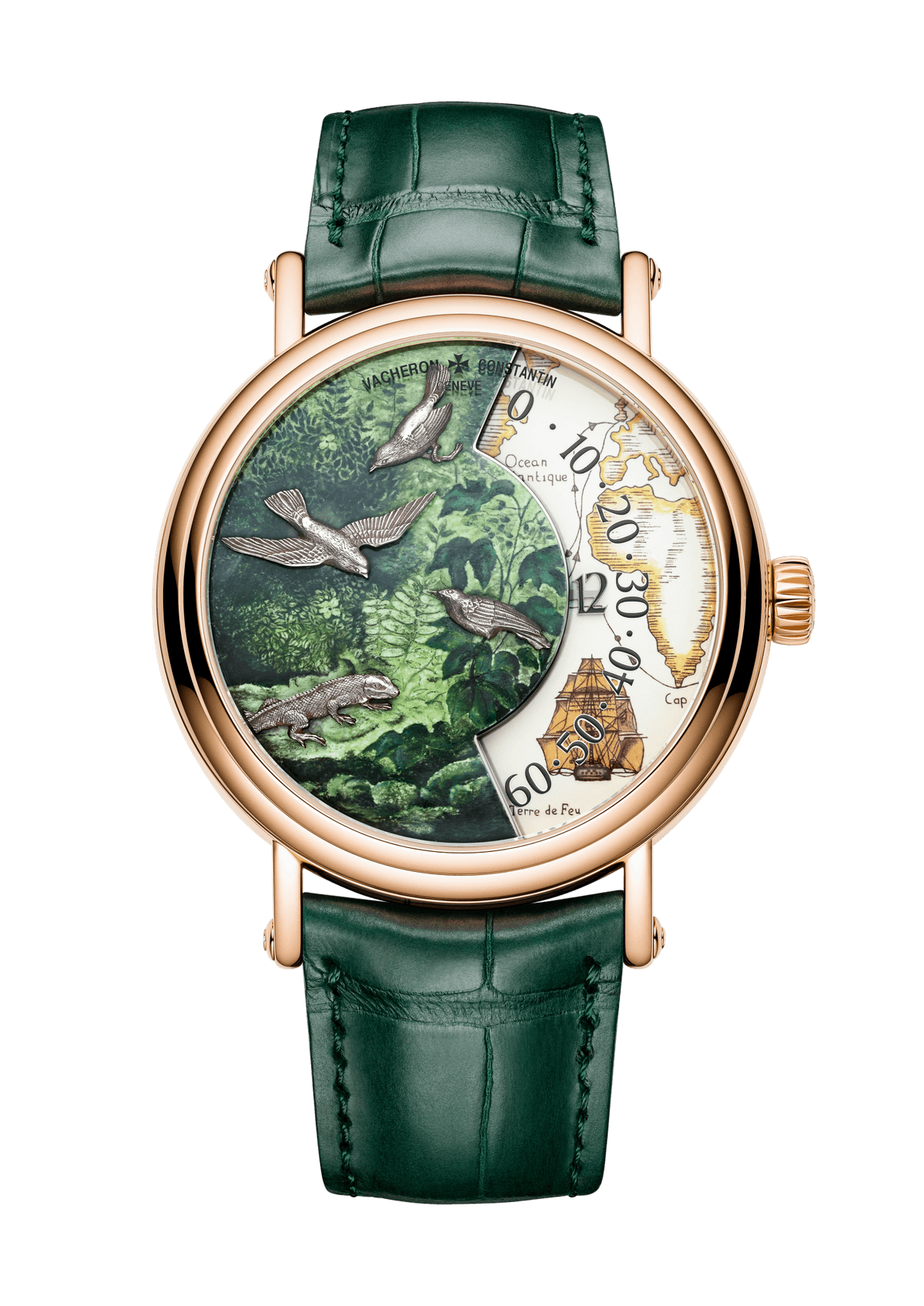 Vacheron Constantin Métiers d'Art Tribute to Explorer Naturalists - Cap de Bonne-Espérance - 41 mm - Pink Gold Watch