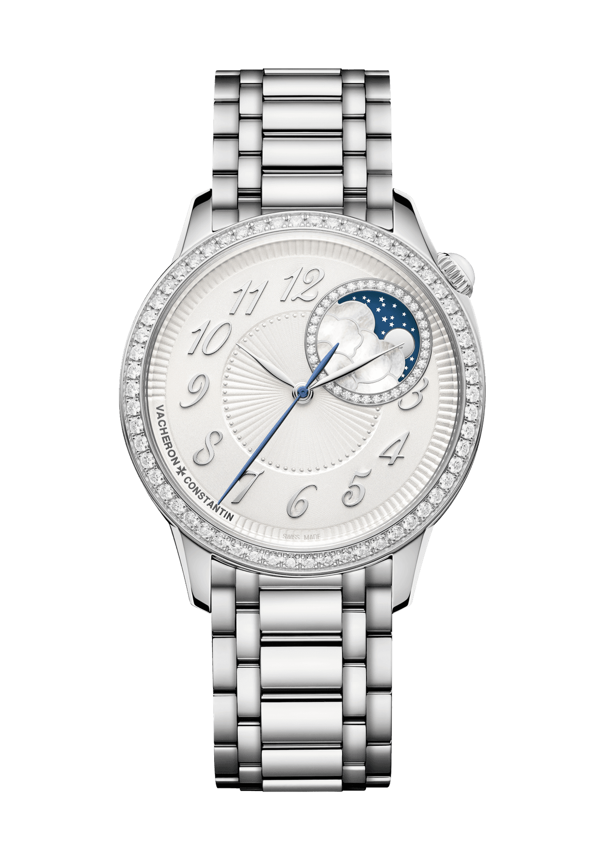 Vacheron Constantin Égérie moon phase - 37 mm - Steel Watch