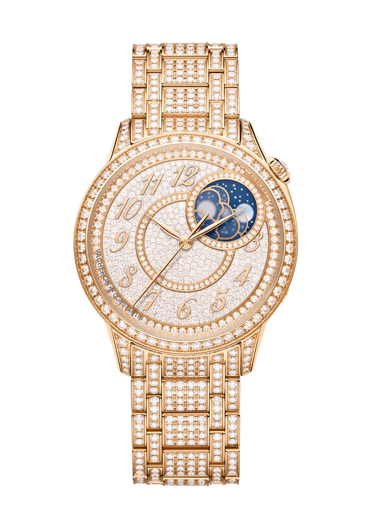 Vacheron Constantin Égérie moon phase jewellery - 37 mm - Pink Gold Watch