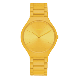 Rado True Round Thinline Les Couleurs™ Le Corbusier Sunshine yellow 4320W