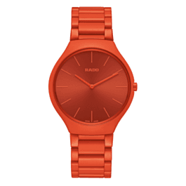 Rado True Round Thinline Les Couleurs™ Le Corbusier Powerful orange 4320S